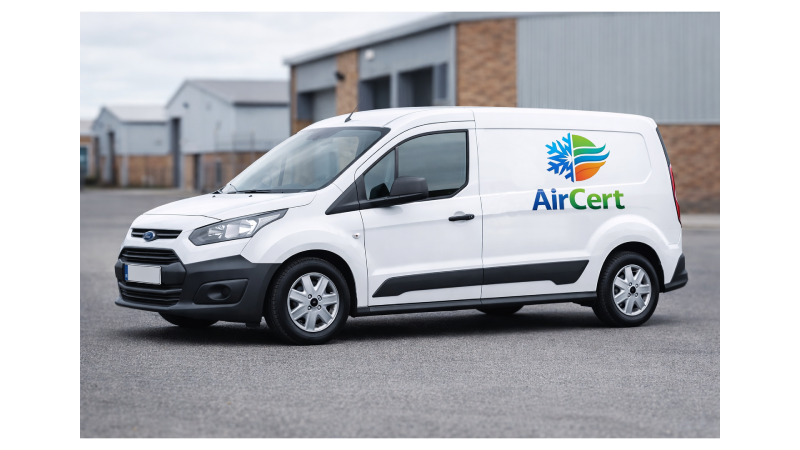 TM44 inspection specialist AirCert vehicle North East England