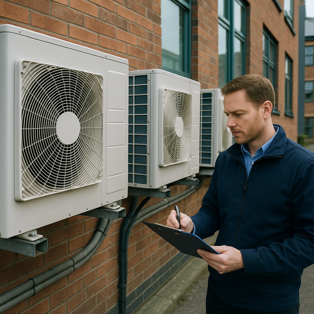 Commercial air conditioning system subject to TM44 inspection frequency requirements in the North East